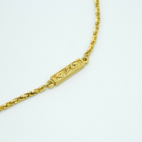 CROWN TRIFARI Modern Gold Tone Dangle Geometric - Picture 3 of 5